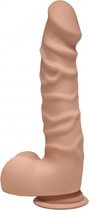 The D - Ragin' D with Balls - 7.5 Inch - Caramel - Realistic Dildos -