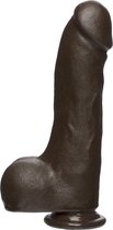 The D - Master D - 10.5 Inch w Balls Firmskyn - Chocolate - Realistic Dildos -