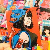 Mix van 37st Unieke Korean Magic Carp Manwha  Anime Cartoon Stickers