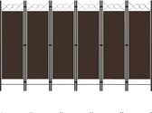 Kamerscherm - Bruin - 6 Panelen - Kamer - Slaapkamer - Scherm - Nieuwste Collectie
