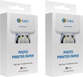 G&G Zink Zelfklevend fotopapier- 2 * 3 inch (5 x 7,6cm) - 40 sheets