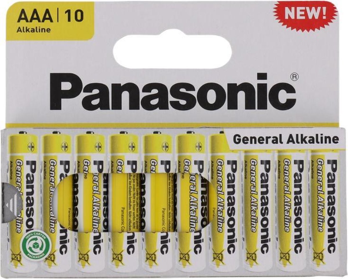 Panasonic batterijen AAA 10 stuks - Mini Penlite Batterij AAA