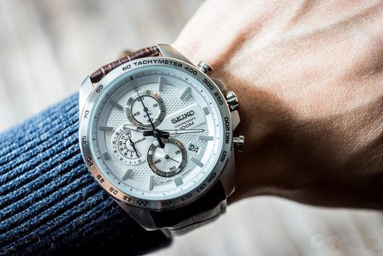 Seiko SSB263P1 - Heren - Horloge - 45 mm | bol.com