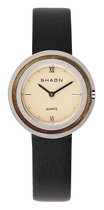 Shaon SHAON 36-6014-24 Horloge - Leer - Zwart - Ø 35 mm