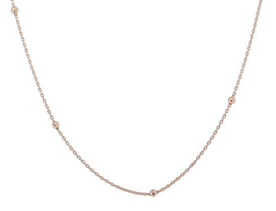 Orphelia Zilver - Ketting met balletjes - ZK-7200/RG - 45 cm