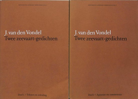 Twee zeevaart - gedichten, Joost van den Vondel | 9780444856265