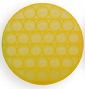 Pop it Glitter Fidget Toy Rond Geel