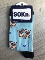 SOKn. trendy sokken "HOND" maat 35-41  (Ook leuk om kado te geven !)