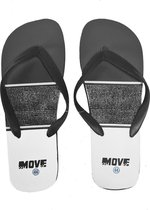 Sorprese – slippers – Move zwart-wit – maat 43 – slippers heren – teenslippers – teenslippers heren