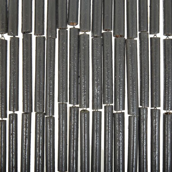 Hip-Wonen.nl - vliegengordijn 90x200 cm bamboe - deurgordijn donkergrijs - kralengordijn deur van HI — afbeelding 2