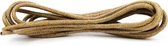 Ronde Kaki wax veters | lengte: 90cm | dikte: 2,5mm | Heren schoenveter