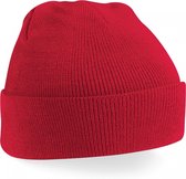chapeau d'hiver rouge classique| bonnet tricoté classique en 30 couleurs différentes| tricot à deux couches