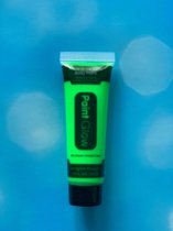 Body Paint - Neon make up - Glow in the dark Green - Glow in the dark Face & Body paint - water washable - neon verf - Creates its own light - for special effects - paintglow products - 1/2fl