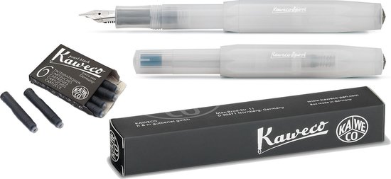 Kaweco Vulpen Skyline Sport I Premium vulpen luxe voor inktpatronen met hoogwaardige stalen veer I Sport vulpen 13,5 cm Macchiato veerbreedte: EF (extra fijn Kaweco Vulpen Skyline Sport I Premium vulpen luxe voor inktpatronen met hoogwaardige stalen veer I Sport vulpen 13,5 cm Macchiato veerbreedte: EF (extra fijn