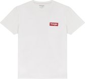 Wrangler SS BLOCK TEE OFF WHITE mannen T-SHIRTS XXL