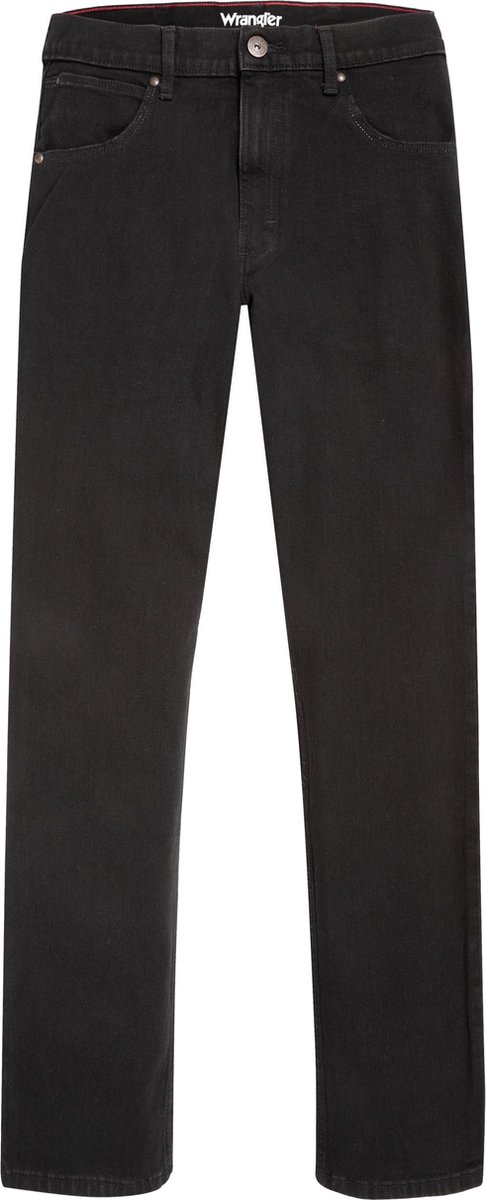Wrangler STRAIGHT RINSE mannen JEANS X 32 Zwart