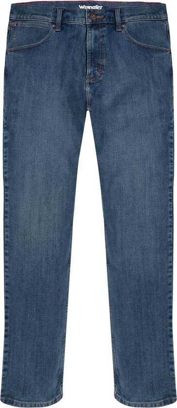 Wrangler REGULAR MID STONE mannen JEANS maat 36 X 32