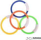 Jumada's Duikringen set - Opduikmaterialen - Duikspeeltjes - Ringen voor het zwembad - Set van 4