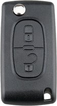 Boîtiers de clé de voiture Peugeot Key 2 Button Peugeot 107207307 307S 308407607, Citroen C2 C3 C4 C5 C6 C8 Xsara: CE0536-VA2