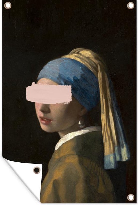Décoré du vieux maître Johannes Vermeer au trait de peinture 40x60 cm