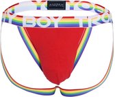Andrew Christian - Trophy Boy Pride Jock - Maat XL - Rood - Jockstrap - Mannen ondergoed