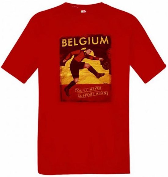 België t-shirt ‘you’ll never support alone’ maat 3XL
