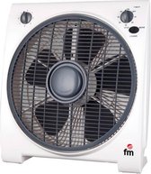 VENTILATOR WIT FM - Ventilator - Ventilator staand - Ventilatoren - Vloerventilator - Luchtkoeler - Draagbare airconditioner - Ventilator wit