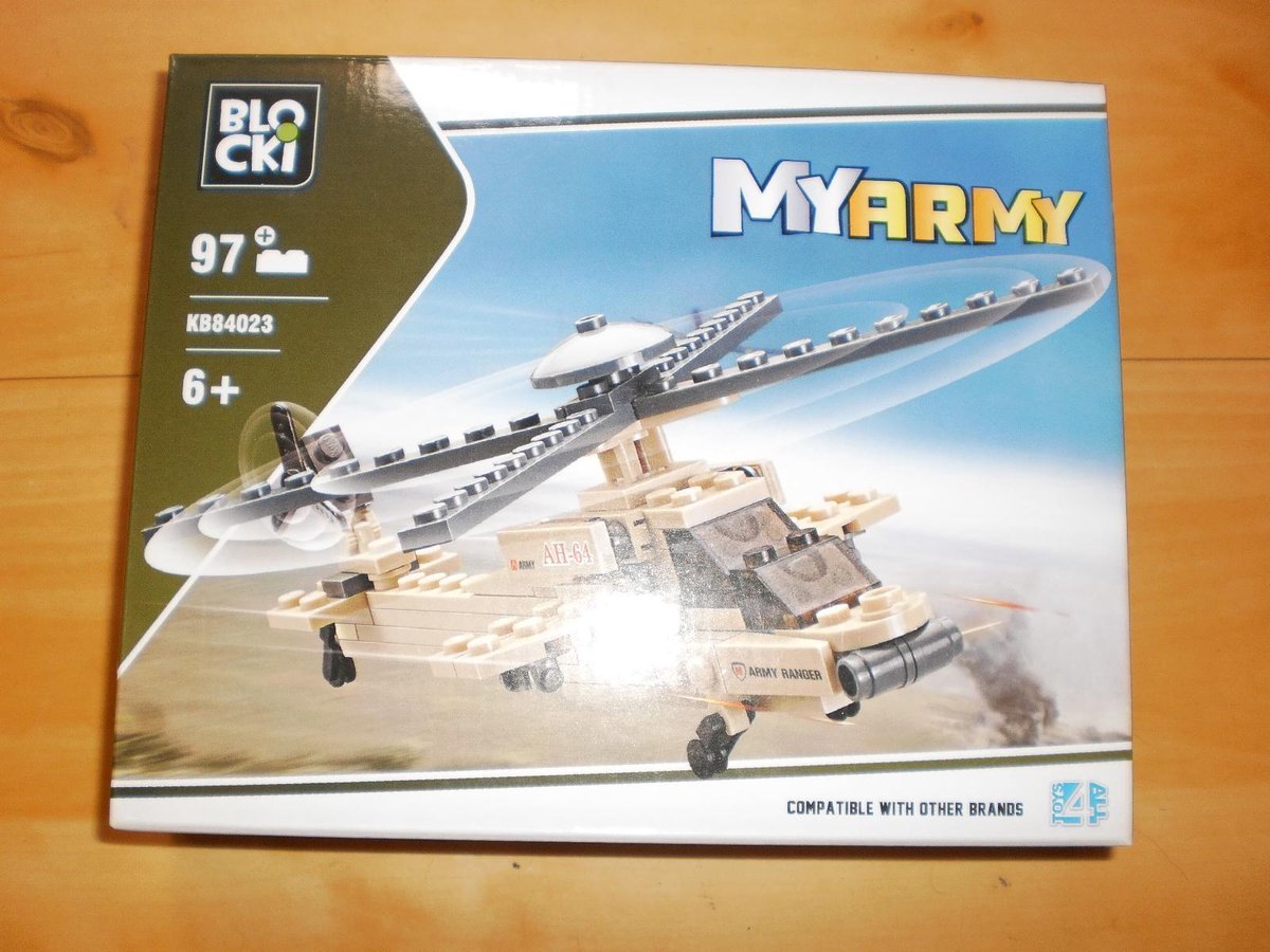 Blocki Bouwstenen my army legerhelikopter