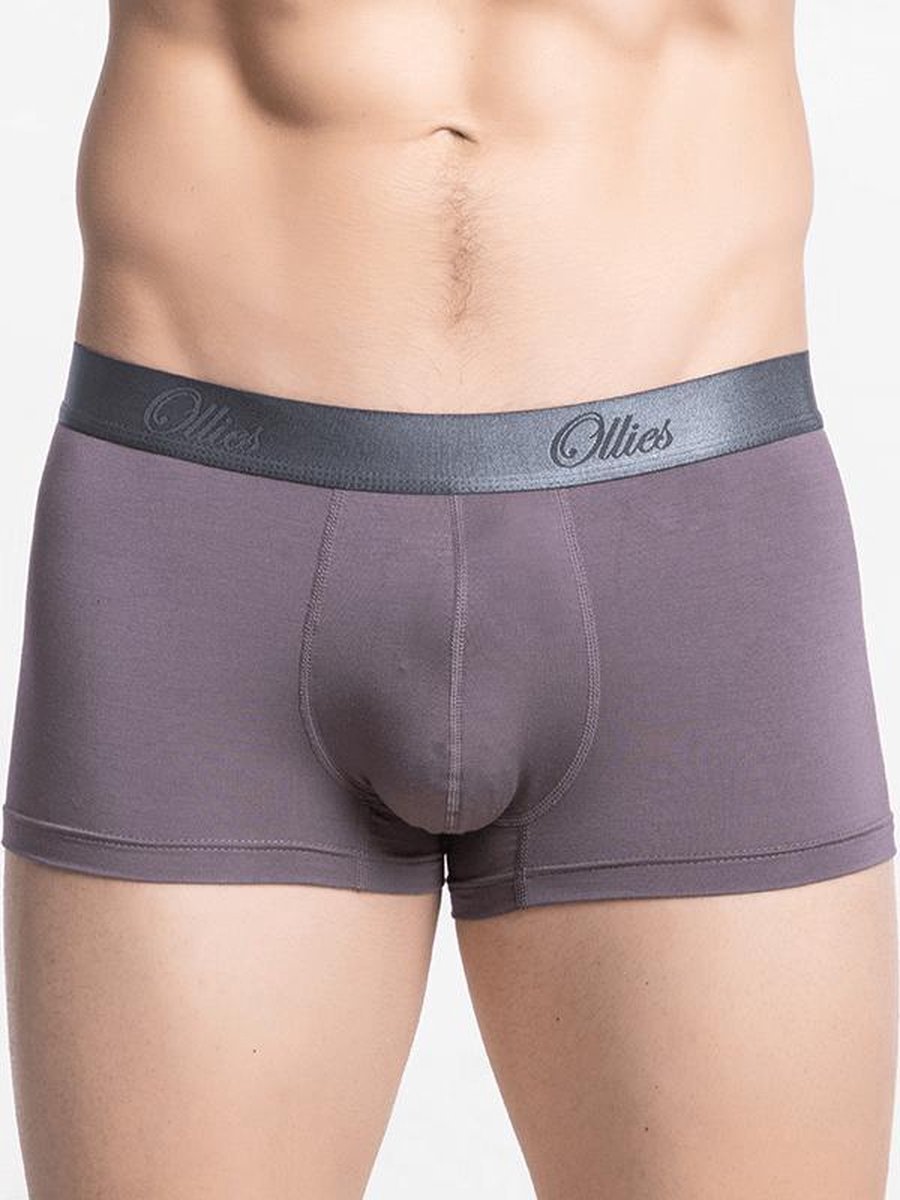 Heren boxershort korte pijpjes trunk MicroModal olifant grijs