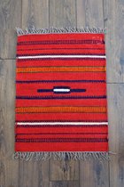 Handgeweven vloerkleed / tapijt - 100% Egyptische wol Kelim - 60x80cm - Bedouin