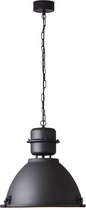 BRILLIANT lamp, Kiki hanglamp 49cm zwart korund, metaal, 1x A60, E27, 52W, normale lampen (niet meegeleverd), A++