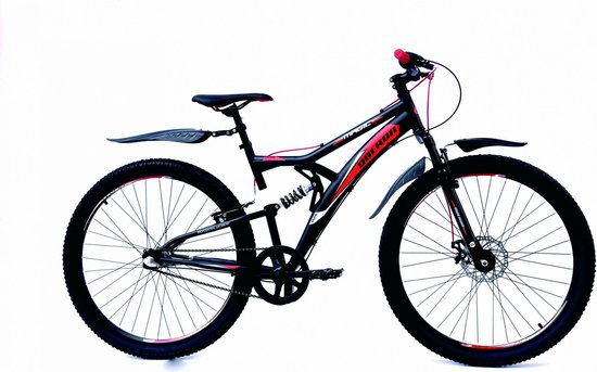 OBERON MTB BOYS 27.5 INCH H46 3 SPEED NEXUS BLACK RED bol