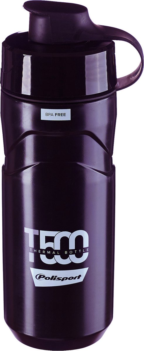 Thermo bidon Polisport T500 - 500 t/m 650 ml - zwart van thermo — afbeelding 4