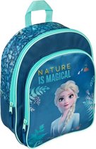 Rugzak Disney Frozen II - Nature is Magical Elsa & Anna - peuters/kleuter rugtas met voorvak 30 cm.