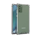 Hoogwaardige Anti shock back cover - Geschikt voor Samsung Galaxy Note20 - Extra sterke hoeken back cover - stoot rubber siliconen - transparant
