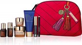 ESTEE LAUDER holiday 8-set of deluxe travel sized skin care essentials, mascara and eye pencil