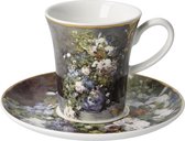 Goebel® - Auguste Renoir | Espresso kop en schotel "Lente Bloemen" | Koffie, 100ml