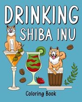 Drinking Shiba Inu Coloring Book