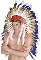 "Indianen tooi voor volwassenen - Verkleedhoofddeksel - One size" - Blauw