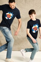 WE Fashion Heren T-shirt met printopdruk