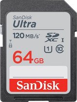 5. SanDisk SDXC Ultra 64GB 120MB/s