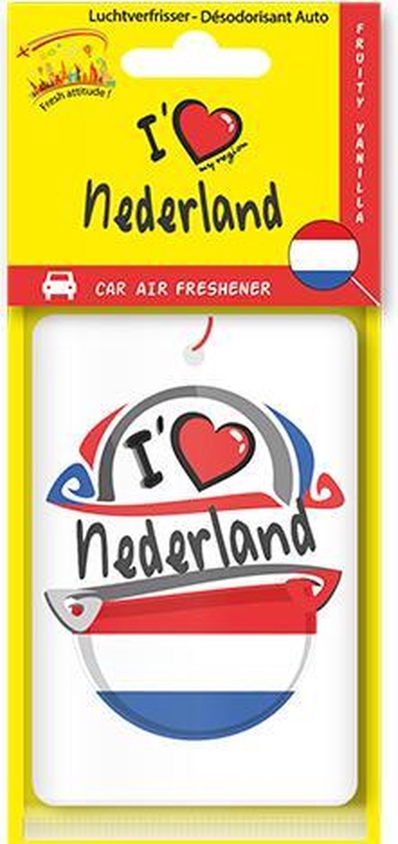 Luchtverfrisser I LOVE MY REGION “Nederland”