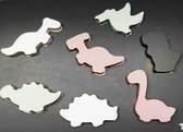 Toys Again.nl - Houten Puzzel - Dino's - Spellen - Kinderen - Speelgoed - Afmeting: 29x21x2 cm