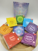 Aromafume - chakra set - 7 doosjes  - met Chakra schoonmaken kaart - Chakra kaart