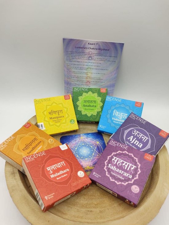 Aromafume Chakra Set Doosjes Met Chakra Schoonmaken Kaart Chakra Kaart Bol Com