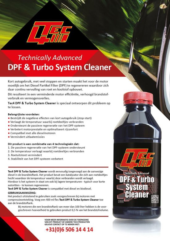 Tec4 DPF & Turbo System Cleaner