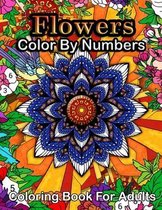 Flowers Color By Numbers Coloring Book For Adults