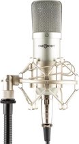 Mic-700 studiomicrofoon Ø 34mm uni microfoonspin windbescherming XLR -zilver