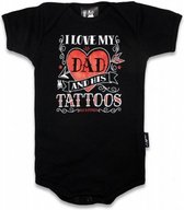 Six Bunnies Romper I Love My Dad Tattoos Maat 12-18 mnd