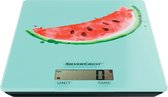 Silvercrest Keukenweegschaal - Deze weegschaal in leuk watermeloen design is onmisbaar in de keuken - Nauwkeurigheid: tot 5 kg op de gram nauwkeurig - Ook geschikt als brief- of pa